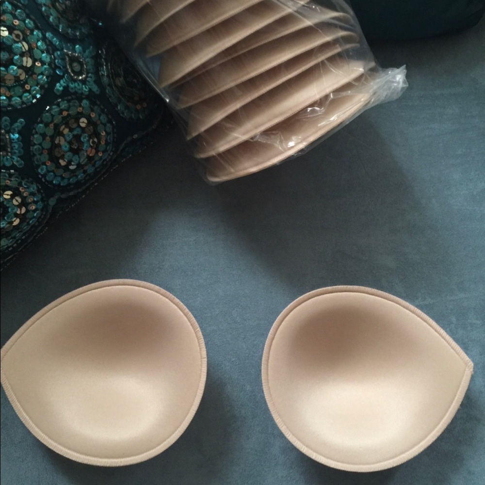 Bra Cups, size C, Nude in color, sew in cups, one set, 2 total.